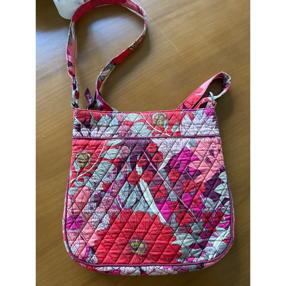 Vera Bradley Floral‎ Quilted Crossbody Bag Shoulder Purse - Picture 4 of 8